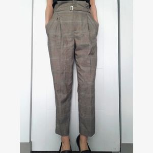 Zara High Wasited Dress Pants with Belt
